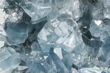 Sky Blue Celestite Crystal Geode - Madagascar #210363-4